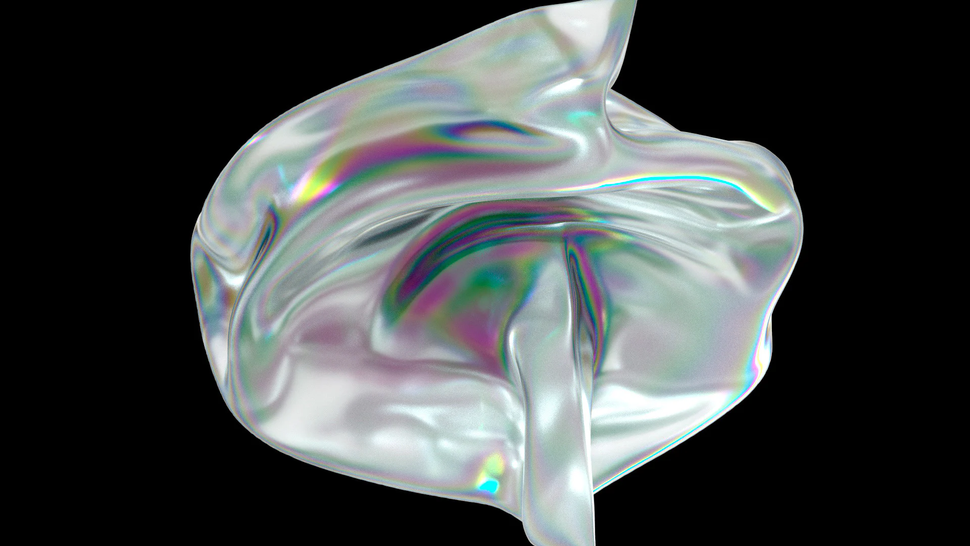 Iridescent fluid form from The Split