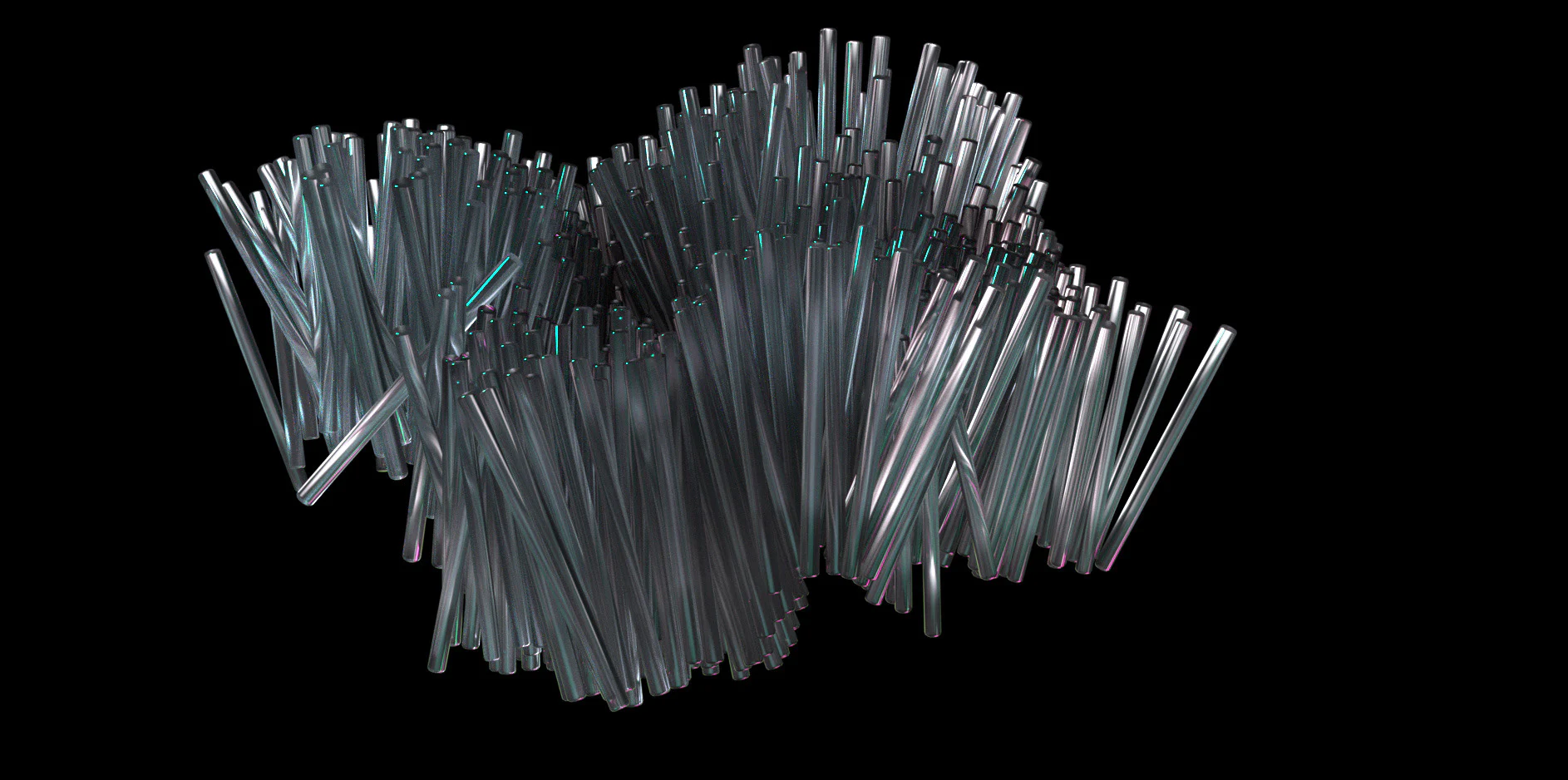 Fragmented metallic form from The Split